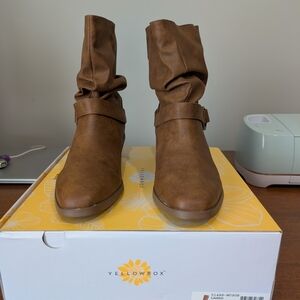 Yellow Box Women's Brown Boots - New In Box